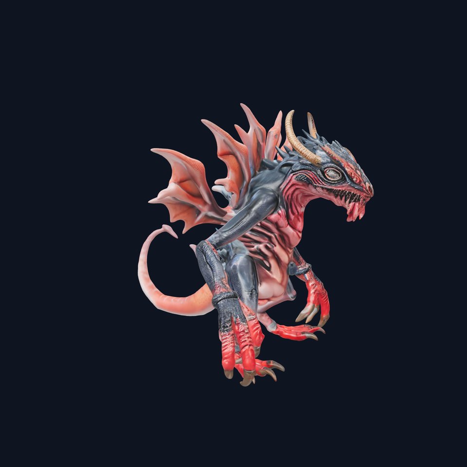 Fierce Dragon Creature Model Pack